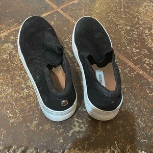 Steve Madden Black Slip On Shoes